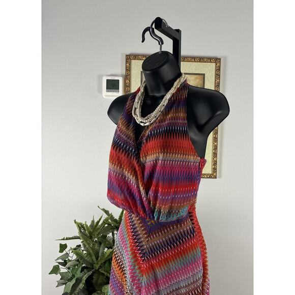 Muse by Boston Proper Bohemian Blouson Dress Sz 4 High And Low - Picture 1 of 14